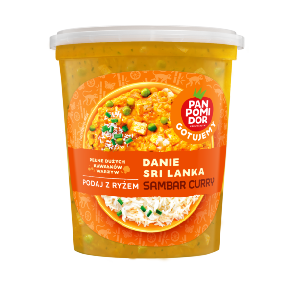 danie Sri Lanka sambal curry etykieta przód