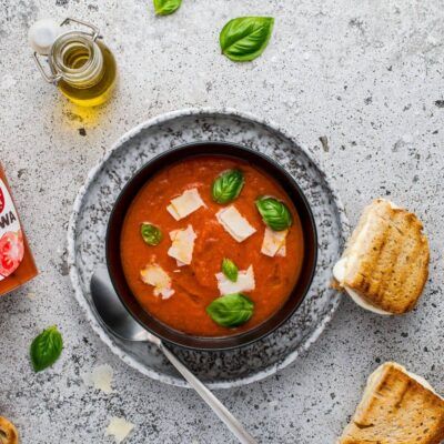 gotowa zupa krem z pomidorów z ziemniakami